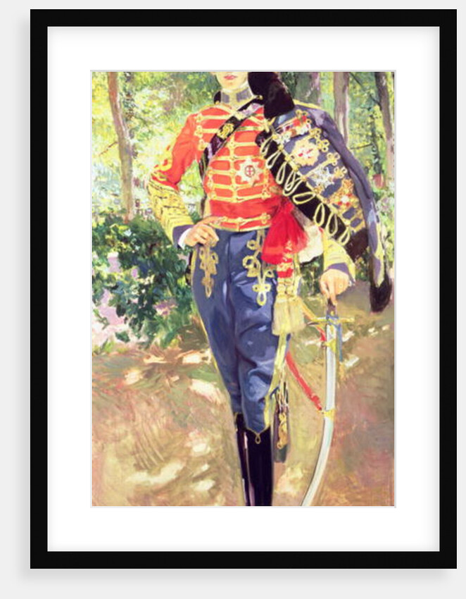 Portrait of King Alfonso XIII wearing the uniform of the Hussars, 1907 by Joaquin Sorolla y Bastida