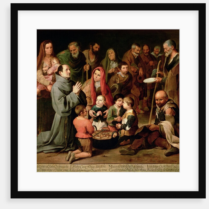 St. Diego of Alcala Giving Food to the Poor, 1645-46 by Bartolome Esteban Murillo