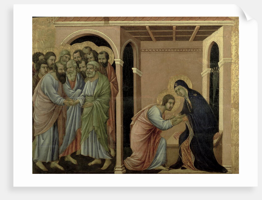 Maesta: The Virgin Says Farewell to St. John, 1308-11 by Duccio di Buoninsegna