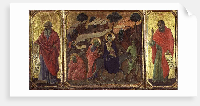 Maesta: Flight into Egypt, 1308-11 by Duccio di Buoninsegna