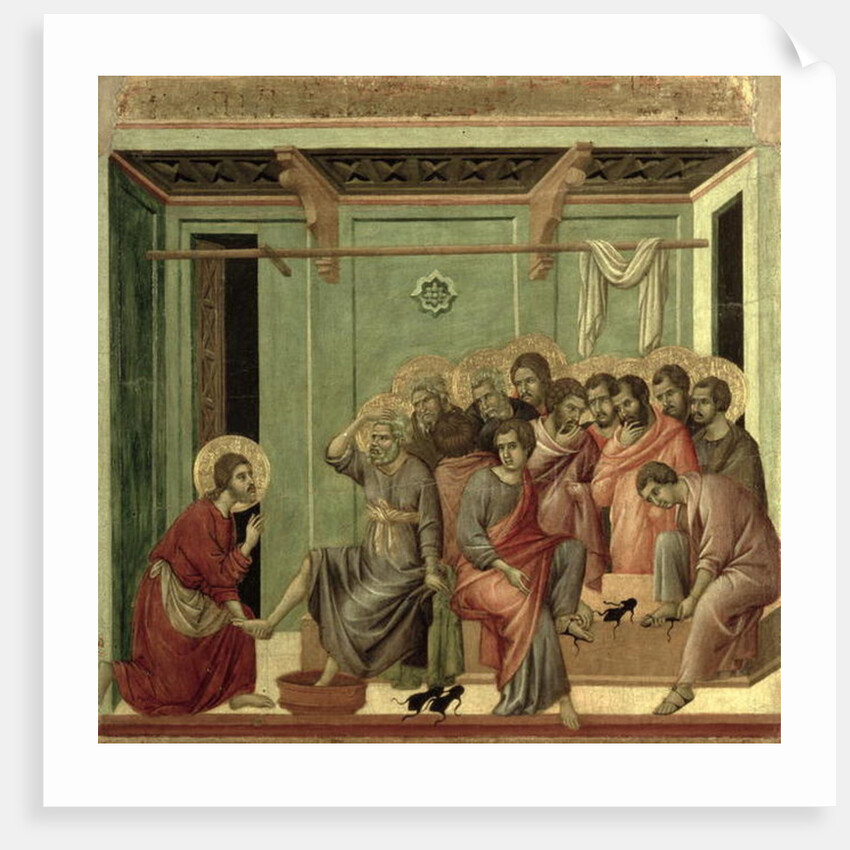 Maesta: Christ Washing the Disciples' Feet, 1308-11 by Duccio di Buoninsegna