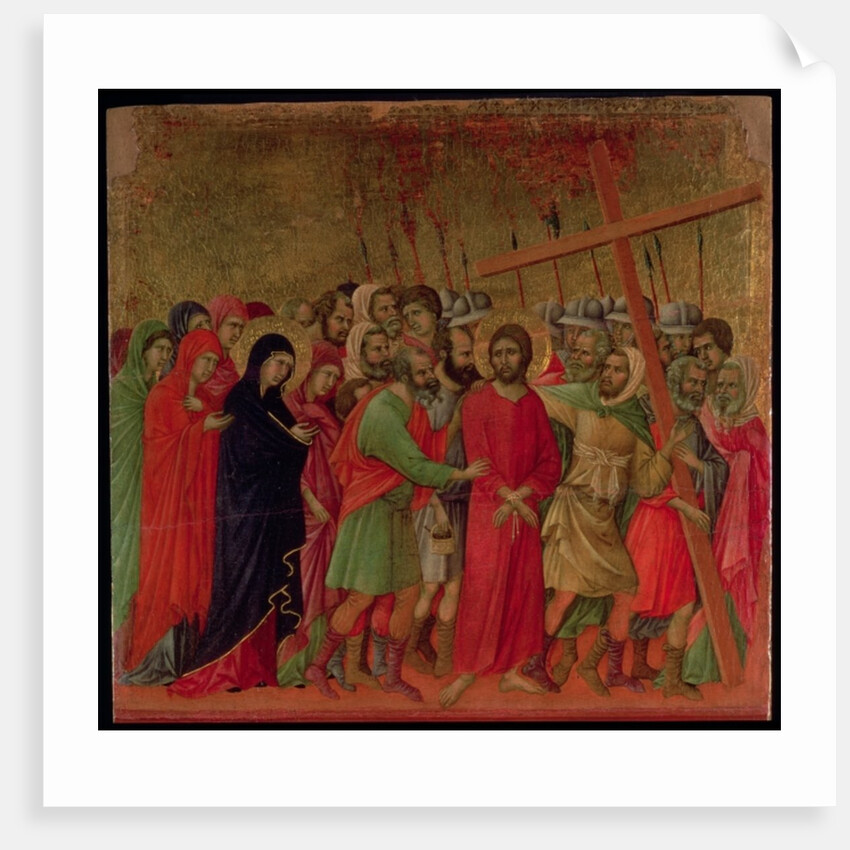Maesta: The Road to Calvary, 1308-11 by Duccio di Buoninsegna
