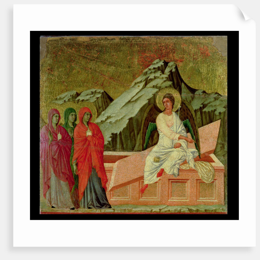 Maesta: The Three Maries at Christ's Tomb, 1308-11 by Duccio di Buoninsegna