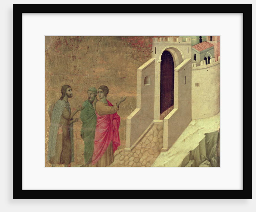 Maesta: Christ Appearing on the Road to Emmaus, 1308-11 by Duccio di Buoninsegna
