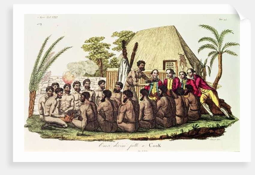 Divine Offerings Made to Captain Cook in the Sandwich Islands by Italian School