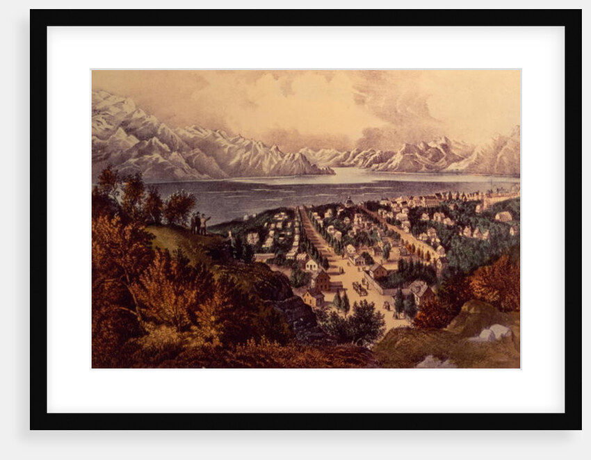 Great Salt Lake, Utah by N. and Ives J.M. Currier