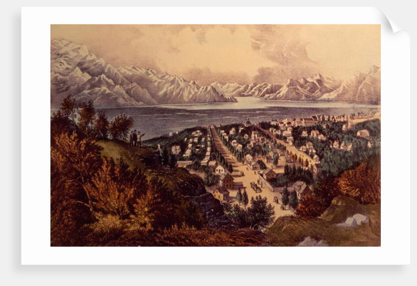 Great Salt Lake, Utah by N. and Ives J.M. Currier
