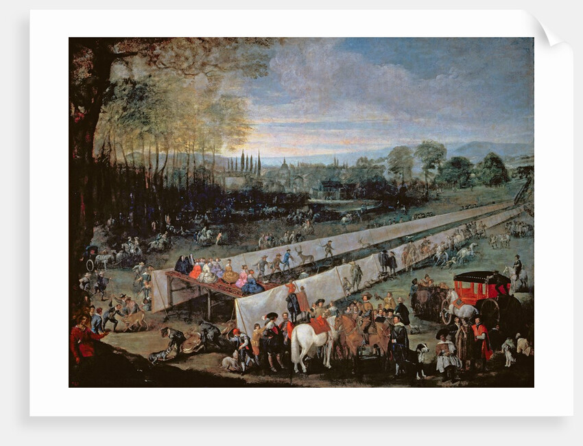 La Caceria del Tabladillo, Aranjuez by Juan Bautista Martinez del Mazo