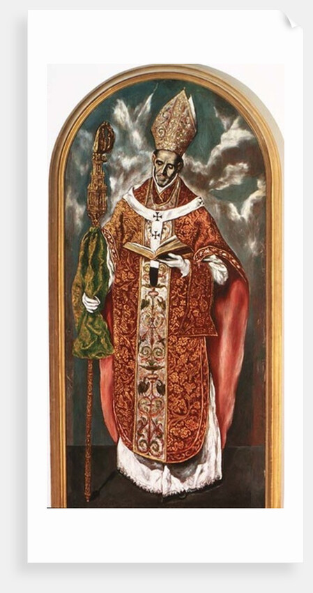 Saint Ildefonsus, a copy of the original in the Escorial by El Domenico Greco