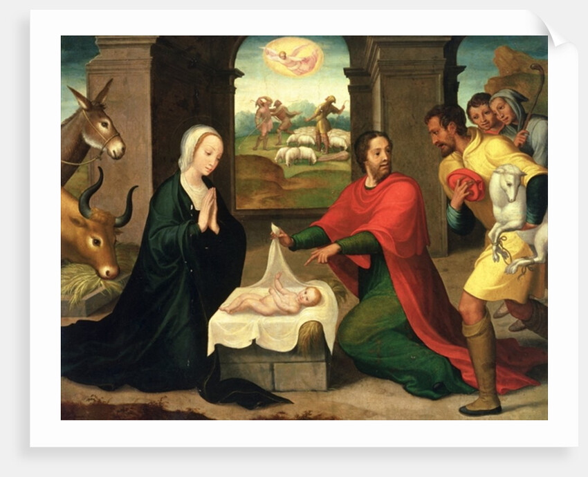 The Adoration of the Shepherds, 1550-60 by Juan Correa de Vivar