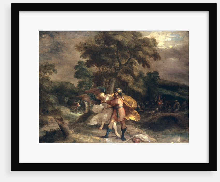 Jacob and the Angel by Frans II Francken
