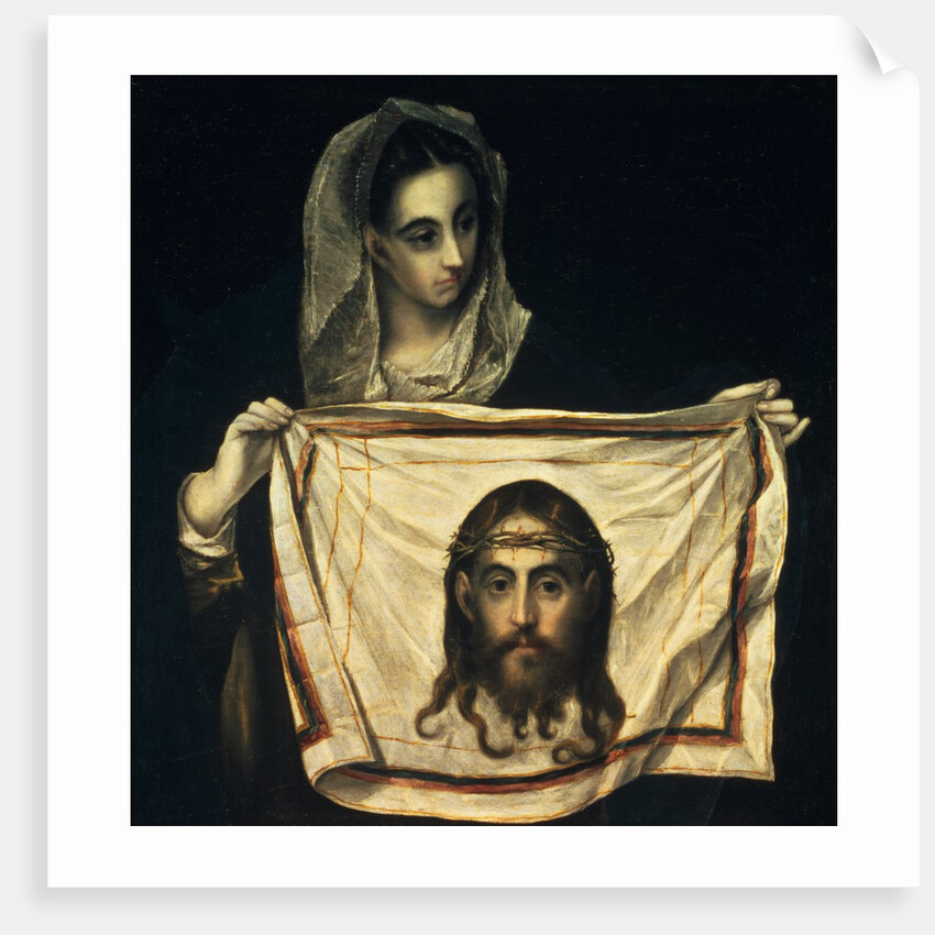 St.Veronica with the Holy Shroud by El Greco