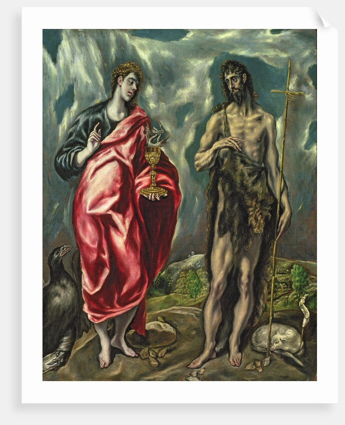 St John the Evangelist and St. John the Baptist, 1605-10 by El Greco