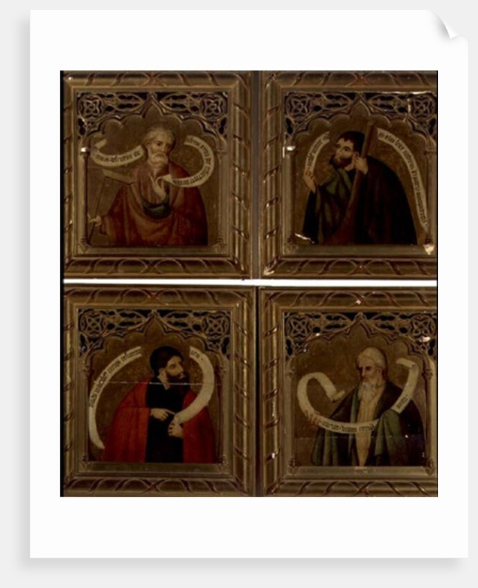 SS. Thomas, James the Less, Judas Macabeus and Matthius' 1468 by Nicolas Frances