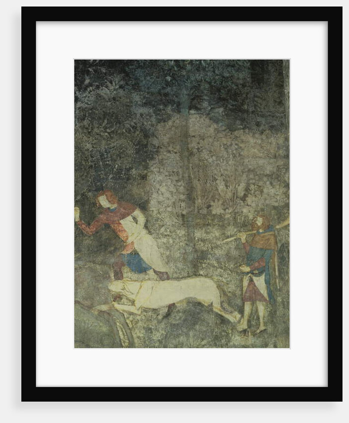 Men hunting with dogs by Matteo Giovanetti