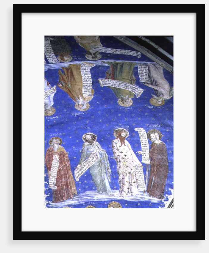The Prophets Job, Isaiah, Jeremiah, Solomon, Moses, Ezekiel, David, and Enoch from La Salle de la Grande Audience c.1353 by Matteo Giovanetti