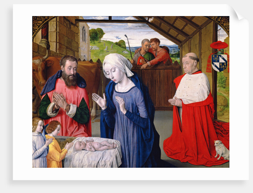 The Nativity of Cardinal Rolin by Master of Moulins