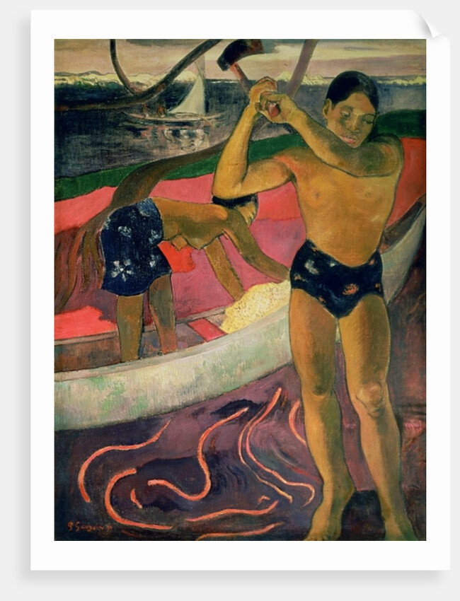 The Man with an Axe, 1891 by Paul Gauguin