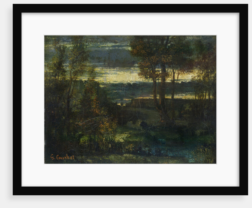 Evening Landscape by Gustave Courbet