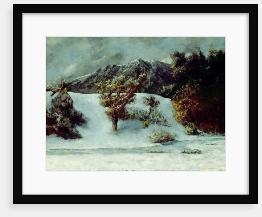 Winter Landscape With The Dents Du Midi, 1876 by Gustave Courbet