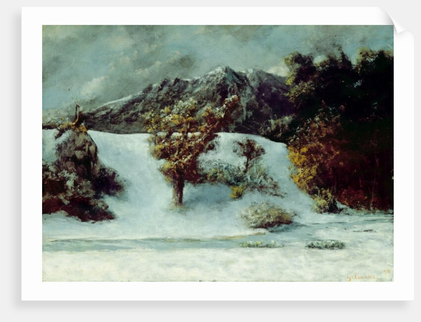 Winter Landscape With The Dents Du Midi, 1876 by Gustave Courbet