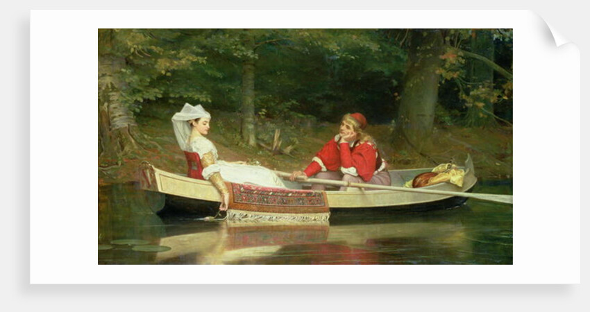 With The River, 1869 by Philip Hermogenes Calderon