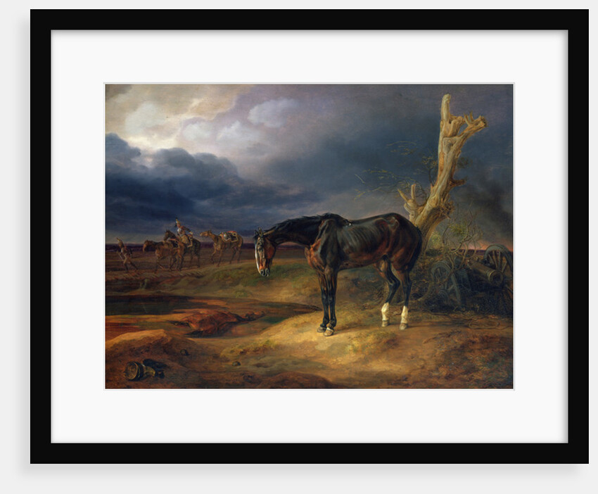 Ownerless Horse on the Battlefield at Moshaisk in 1812, 1834 by Albrecht Adam