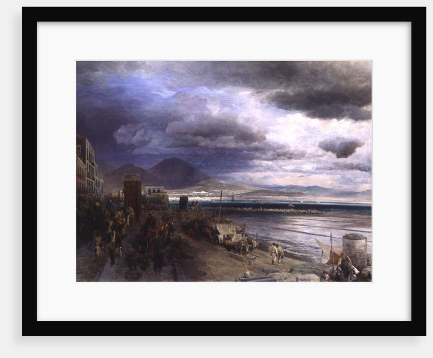 The Coast of Naples, 1877 by Andreas Achenbach