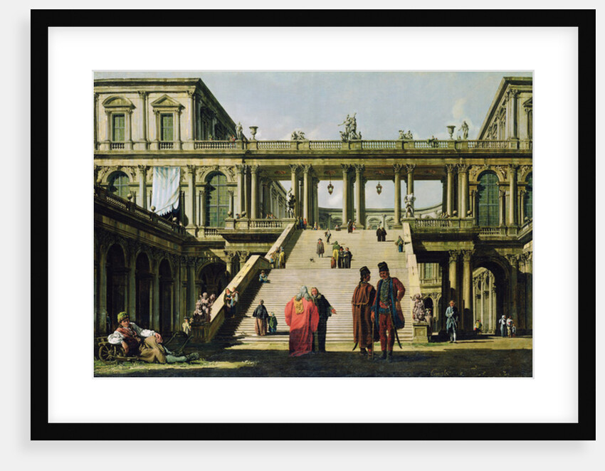 Ideal Landscape with Palace Steps, 1762 by Bernardo Bellotto