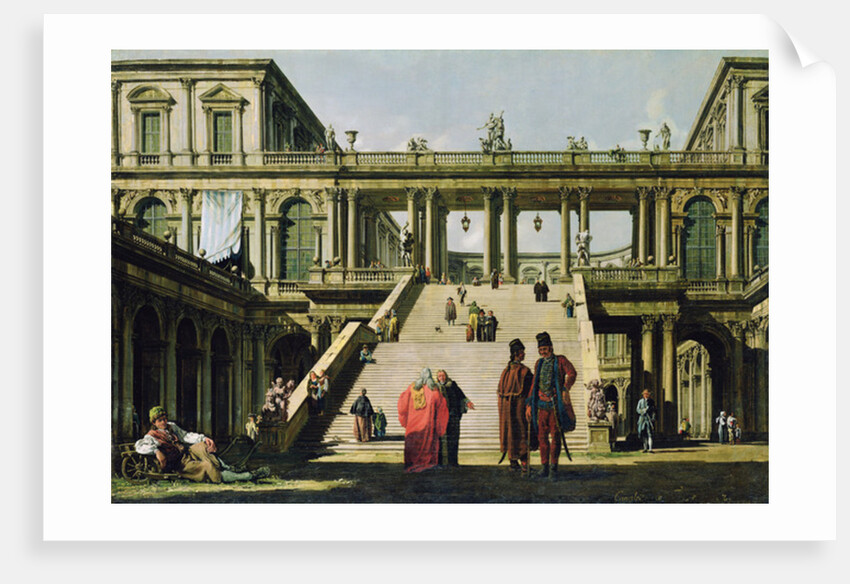 Ideal Landscape with Palace Steps, 1762 by Bernardo Bellotto