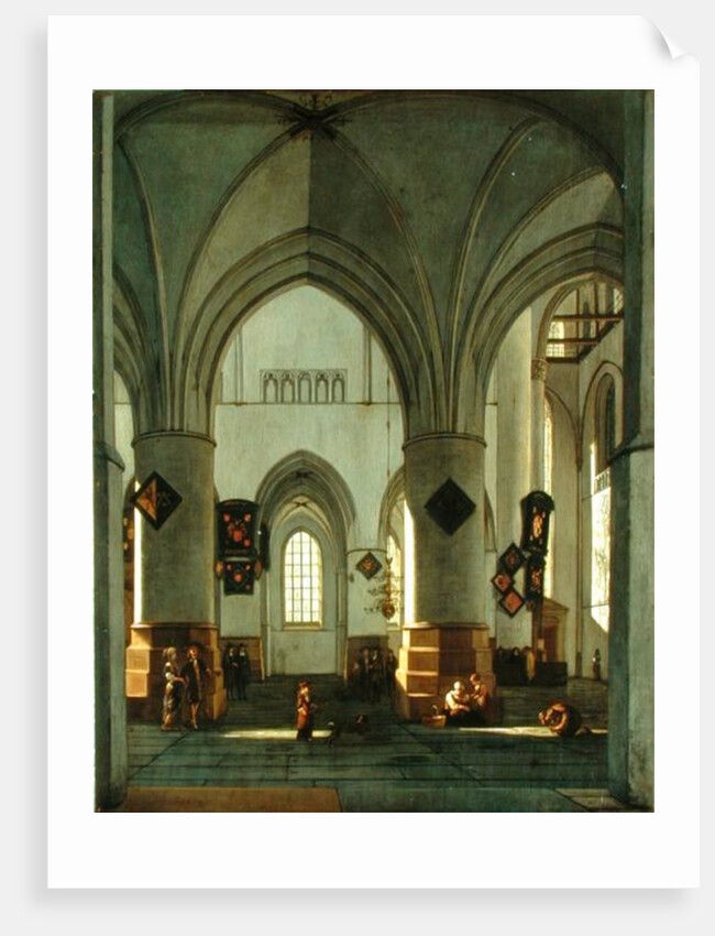 Interior View of St. Bavo Church, Harlem by Gerrit Adriaensz Berckheyde