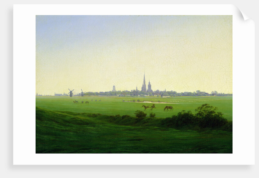 Meadows near Greifswald, 1821-22 by Caspar David Friedrich