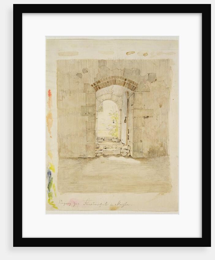 Entrance Gate to the Royal School in Meissen by Caspar David Friedrich