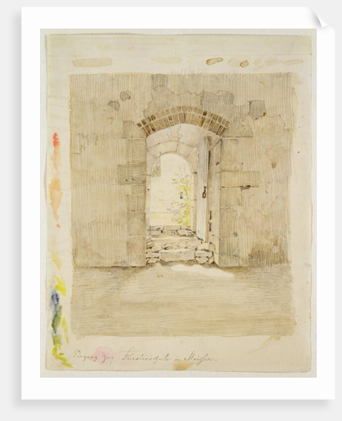 Entrance Gate to the Royal School in Meissen by Caspar David Friedrich