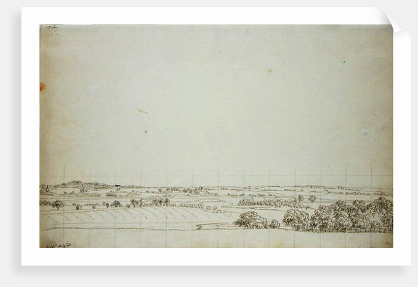 View towards Putbus by Caspar David Friedrich