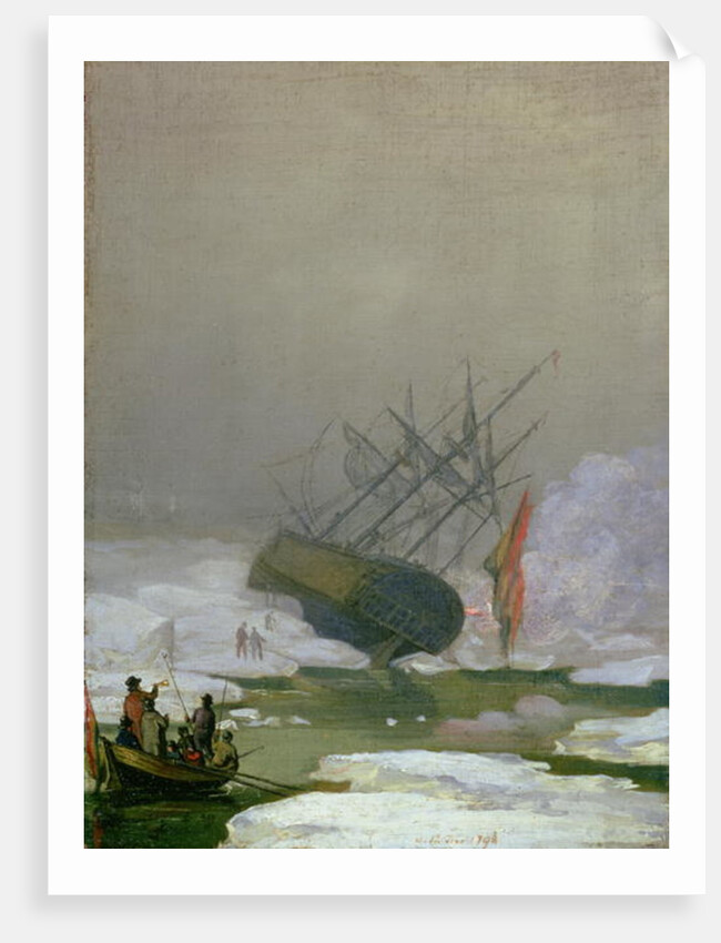 Ship in the Polar Sea, 12th December 1798 by Caspar David Friedrich