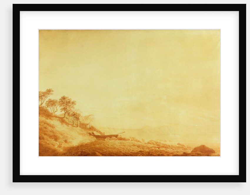 Looking towards Arkona at sunrise, 1801 by Caspar David Friedrich