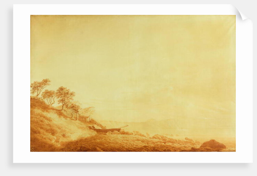 Looking towards Arkona at sunrise, 1801 by Caspar David Friedrich