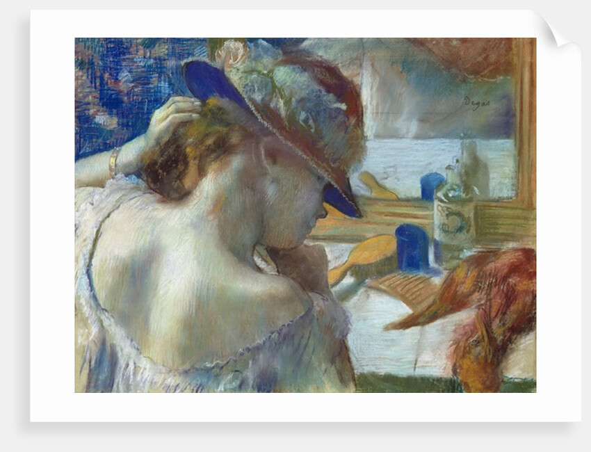 In Front of the Mirror, 1889 by Edgar Degas