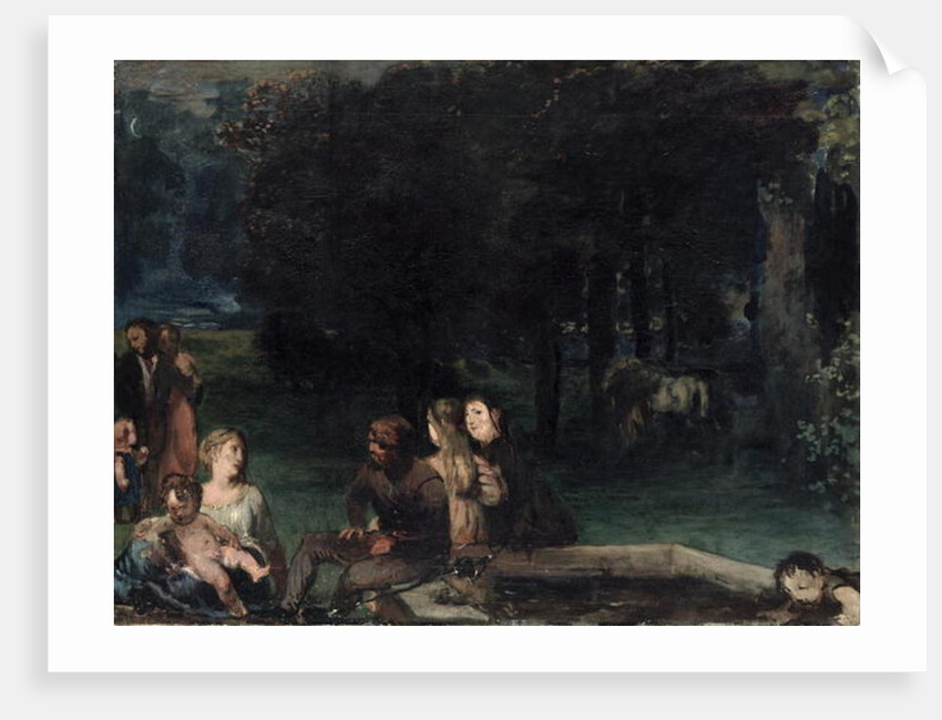 The Villa Borghese, 1870-71 by Hans von Marees