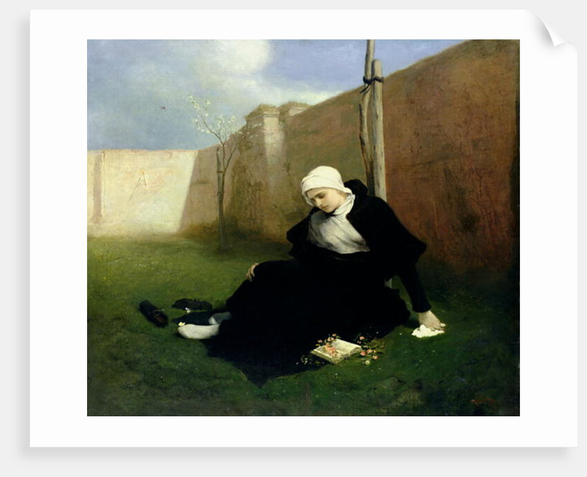 The Nun in the Cloister Garden, 1869 by Gabriel Max