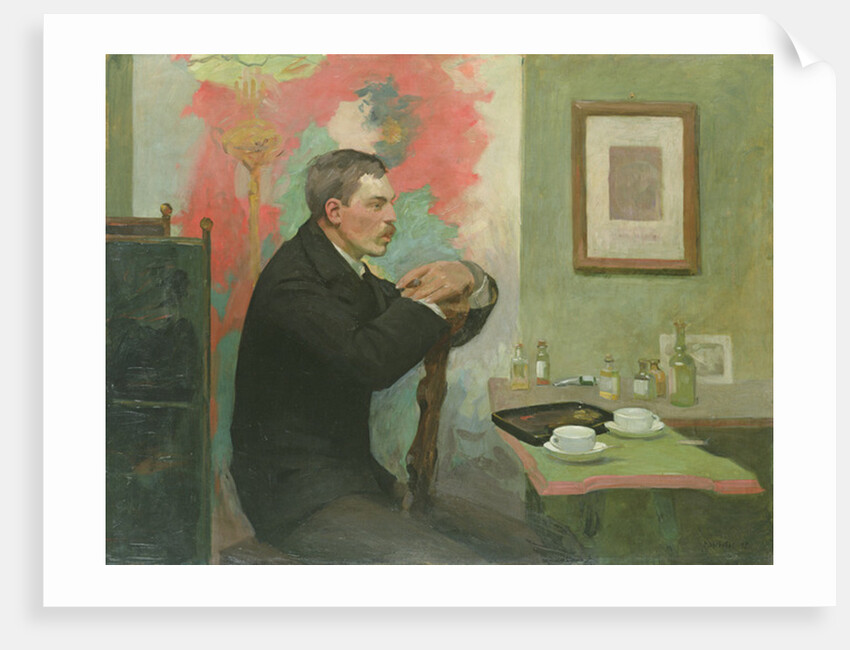 The Painter Julius Wohlers in his Studio, 1895 by Alfred Mohrbutter