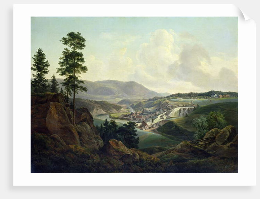 Saw Mill in Norway, 1827 by Christian Ernst Bernhard Morgenstern