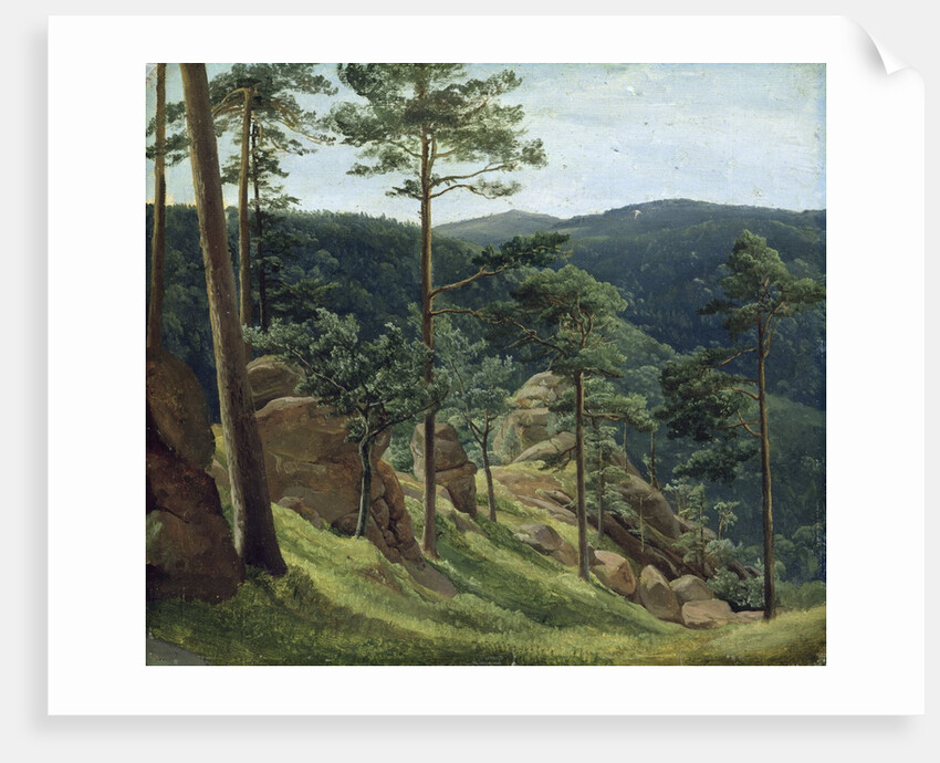 View of Mount Brocken, 1829 by Christian Ernst Bernhard Morgenstern