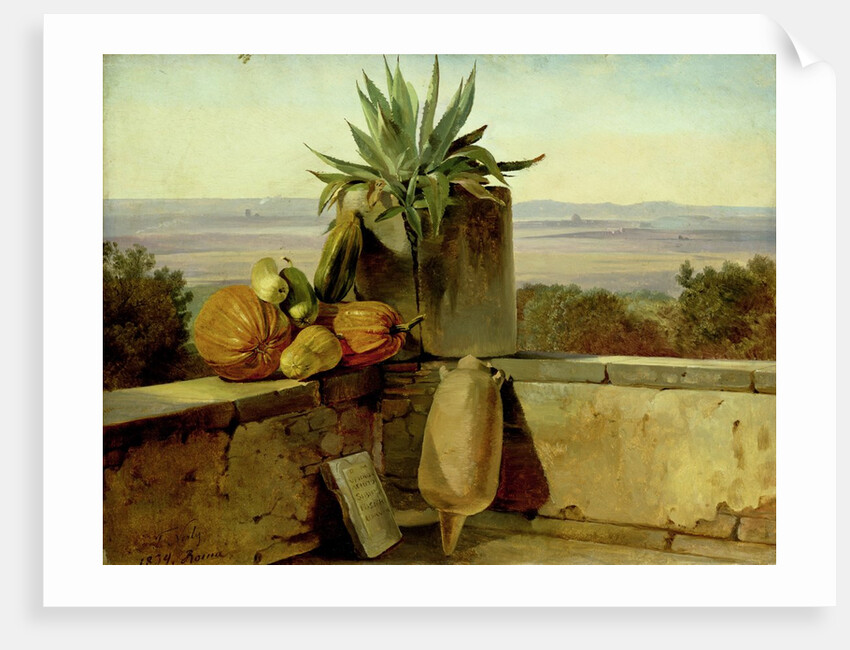 Roman Balcony, 1834 by Friedrich Nerly