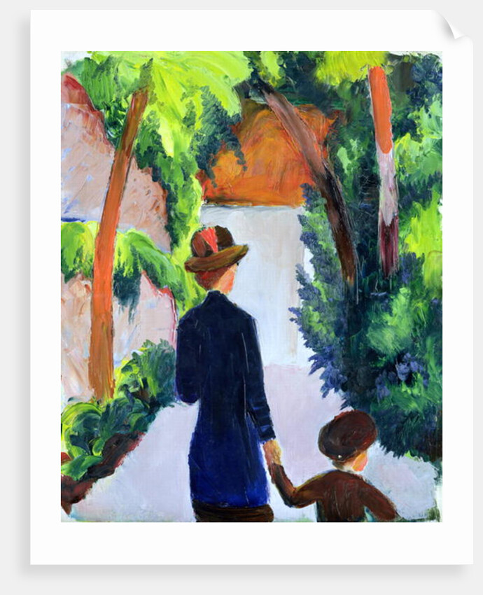 Mother and Child in the Park, 1914 by August Macke