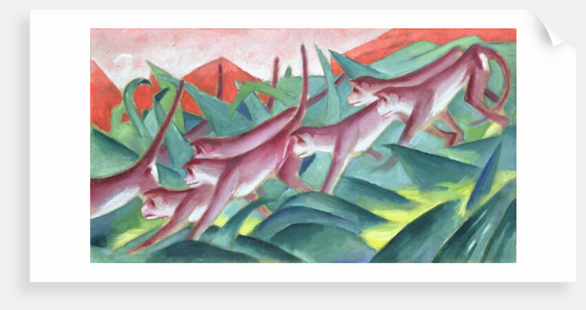 Monkey Frieze, 1911 by Franz Marc