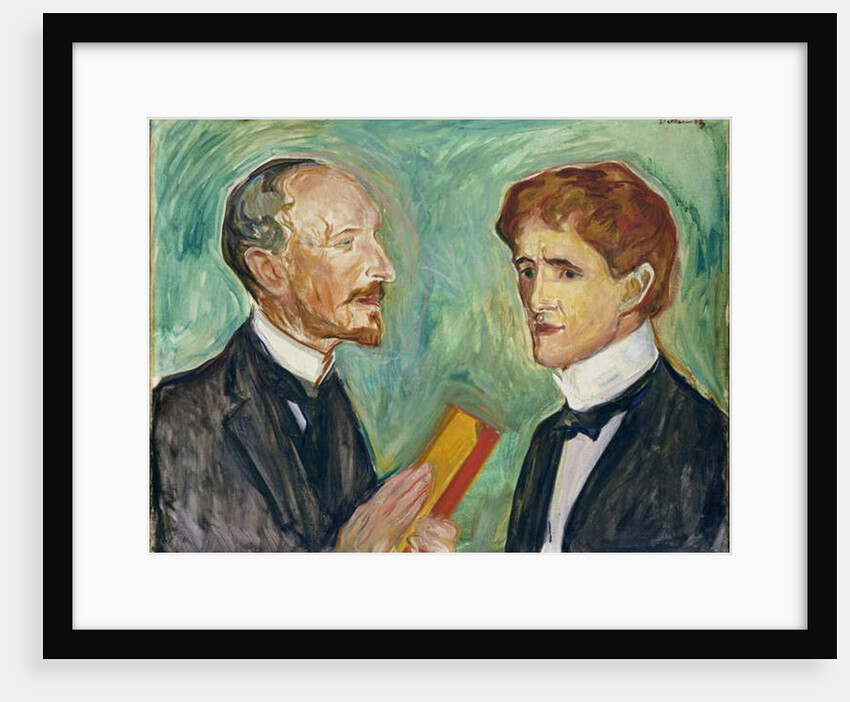 Albert Kollmann and Sten Drevsen, 1901 by Edvard Munch