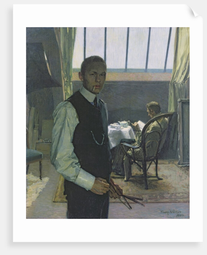 Self Portrait in the Studio, 1904 by Franz Nolken