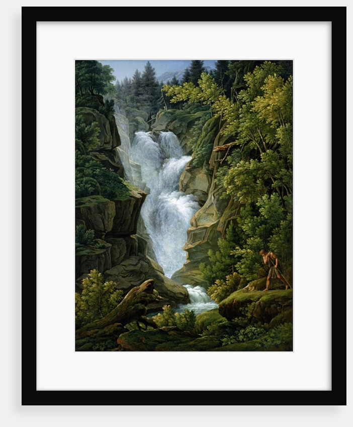 Waterfall in the Bern Highlands, 1796 by Joseph Anton Koch